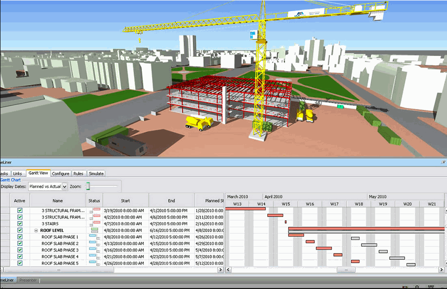 Ejemplo de herramienta BIM 4D